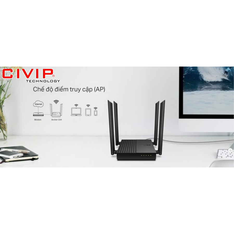 Router Wifi TPLink Dual Band Archer C64