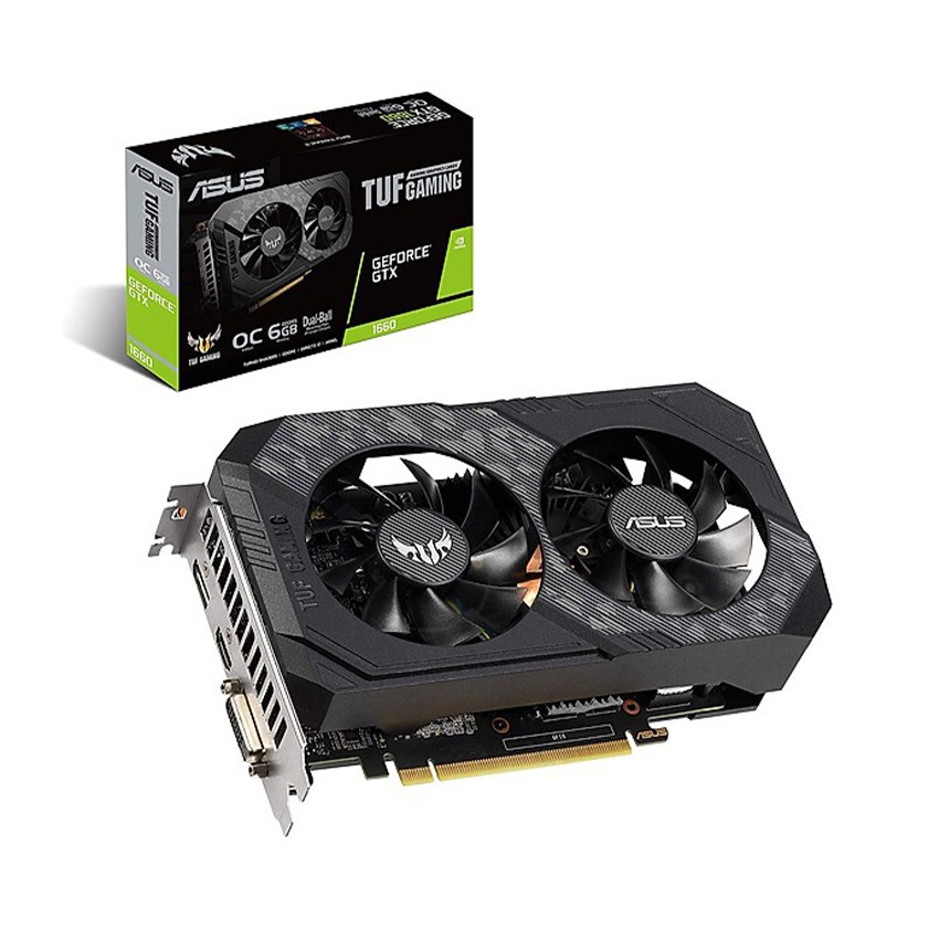 Card màn hình ASUS TUF-GTX1660S-6G-GAMING (6GB GDDR6/192-bit/DVI+HDMI+DP)